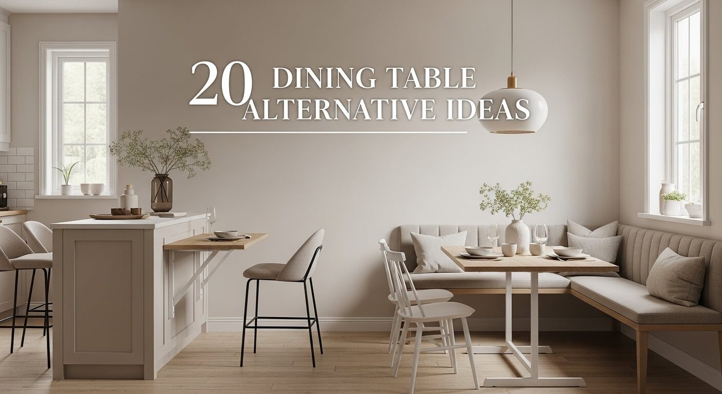 20 Dining Table Alternative Ideas for Stylish and Functional Spaces