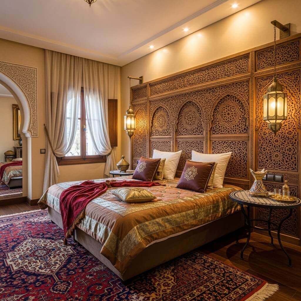 20 Moroccan Style Interior Design Bedroom Ideas for a Warm and Exotic Space