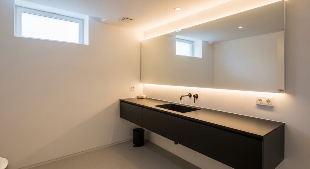20 Basement Bathroom Ideas With Black Vanity for a Stylish and Functional Space