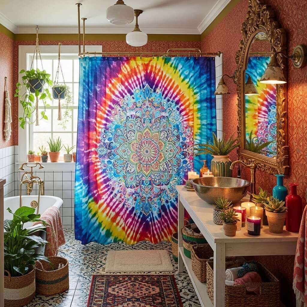 20 Maximalist Boho Bathroom Decor Ideas for a Vibrant and Stylish Space