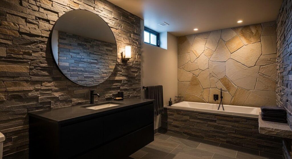 20 Basement Bathroom Ideas With Black Vanity for a Stylish and Functional Space