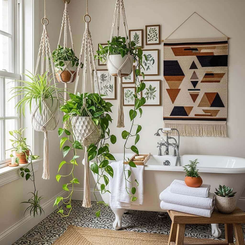 20 Maximalist Boho Bathroom Decor Ideas for a Vibrant and Stylish Space