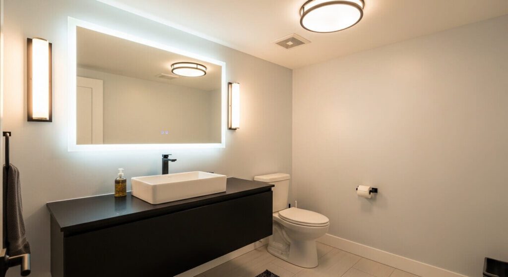 20 Basement Bathroom Ideas With Black Vanity for a Stylish and Functional Space