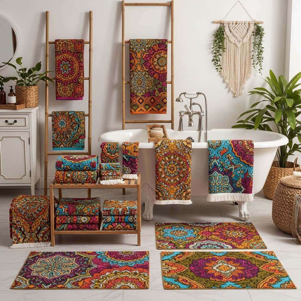 20 Maximalist Boho Bathroom Decor Ideas for a Vibrant and Stylish Space