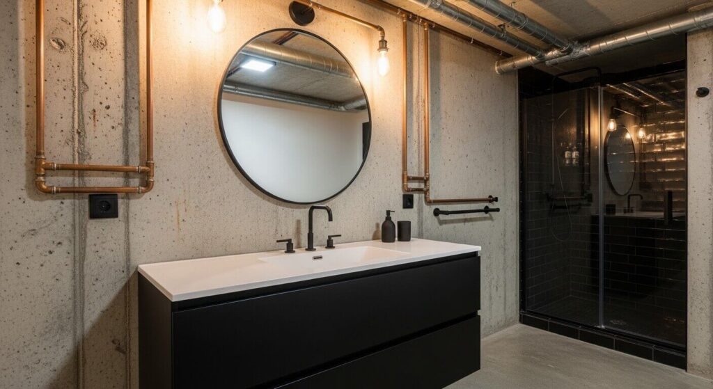 20 Basement Bathroom Ideas With Black Vanity for a Stylish and Functional Space