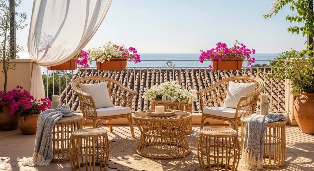 20 Cozy Mediterranean Boho Balcony Ideas for a Relaxed Outdoor Escape
