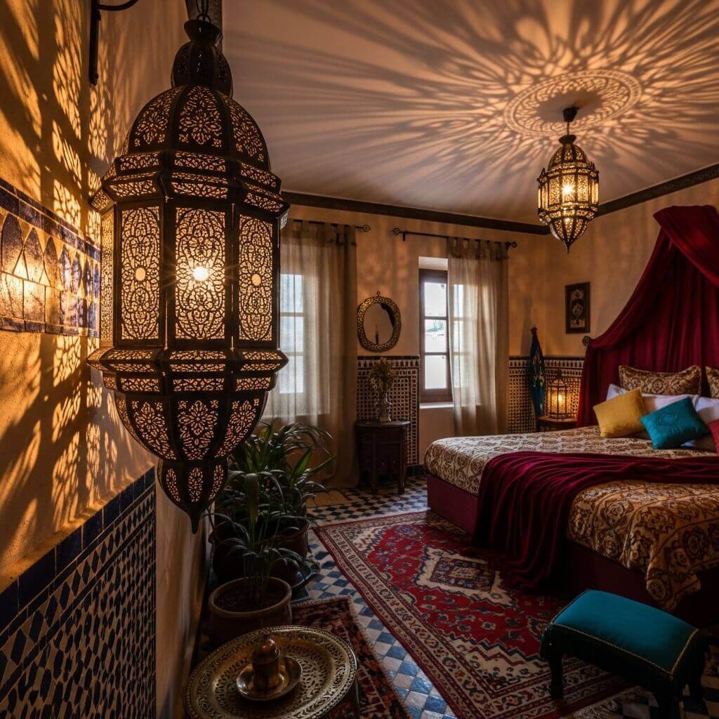 20 Moroccan Style Interior Design Bedroom Ideas for a Warm and Exotic Space
