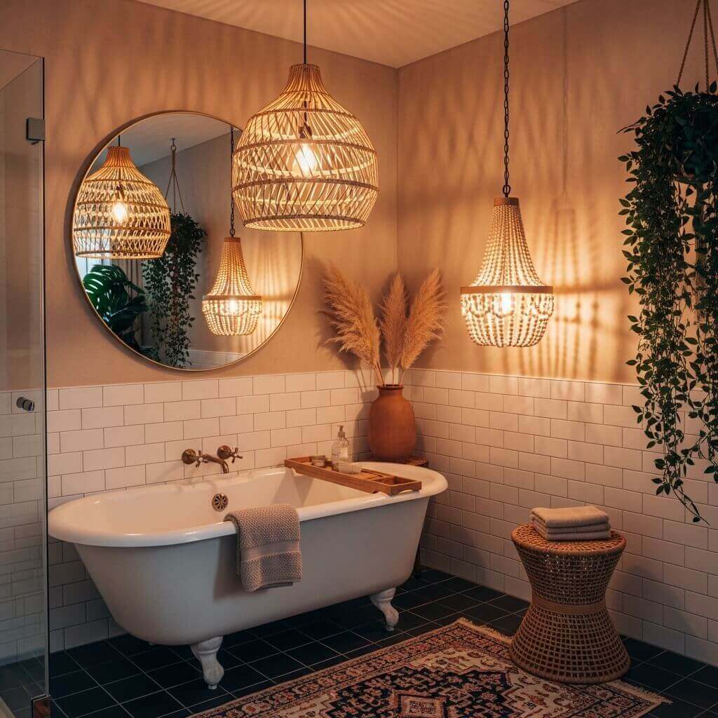 20 Maximalist Boho Bathroom Decor Ideas for a Vibrant and Stylish Space