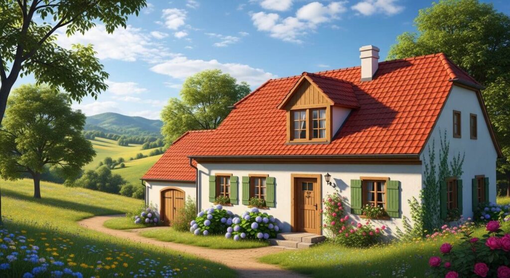 20 Beautiful Village House Design Ideas for a Simple and Charming Lifestyle
