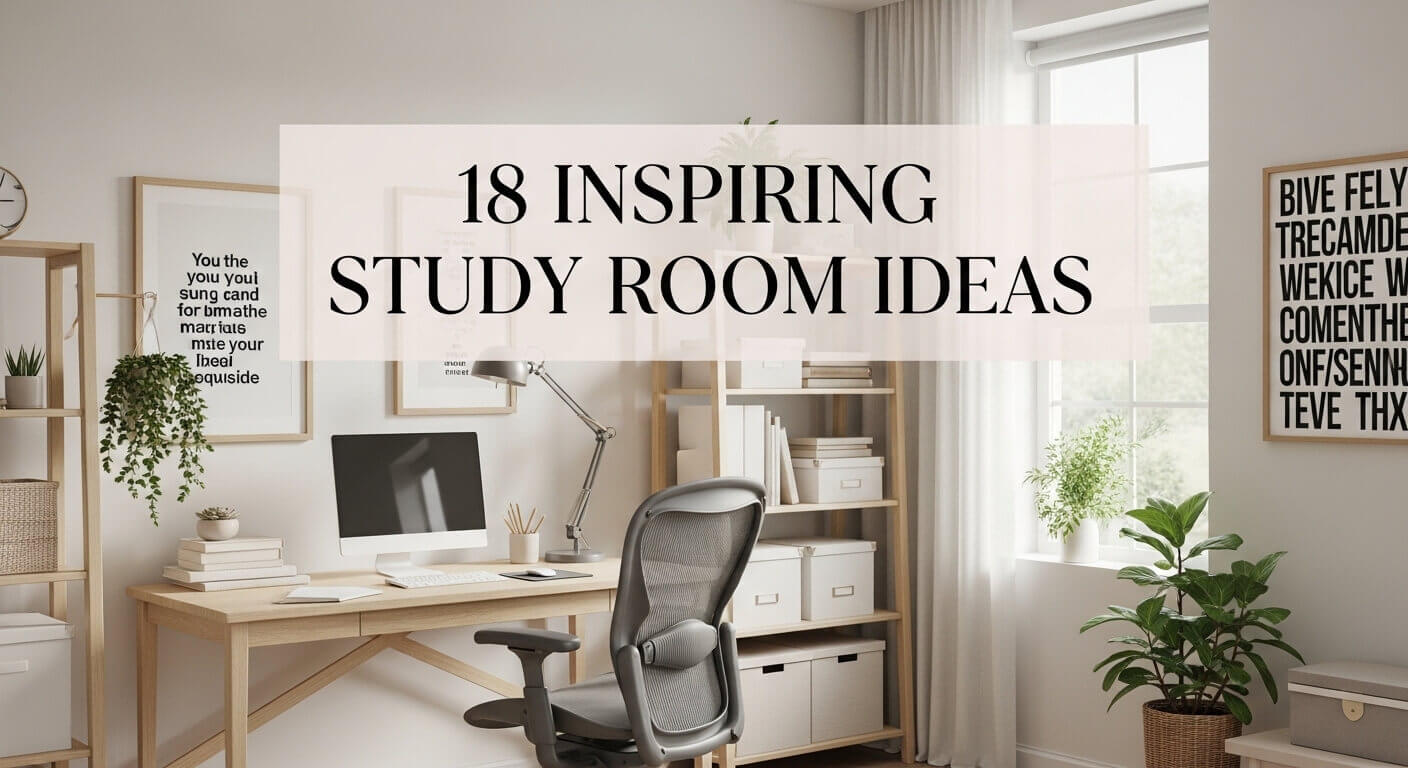 18 Inspiring Study Room Ideas for a Productive and Stylish Space