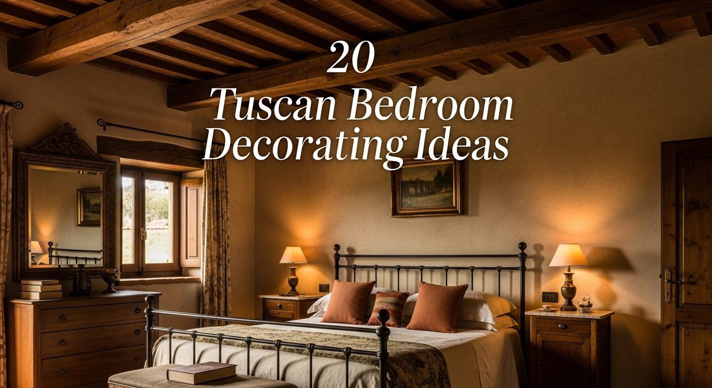 20 Tuscan Bedroom Decorating Ideas for a Warm and Timeless Retreat
