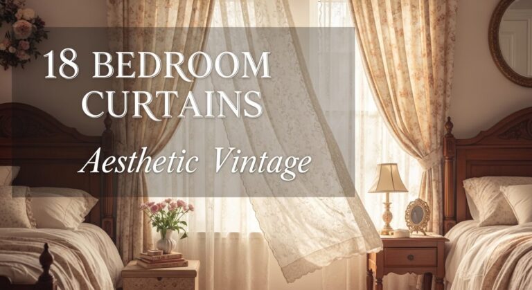 18 Bedroom Curtains Aesthetic Vintage: Timeless Ideas for a Romantic and Elegant Space