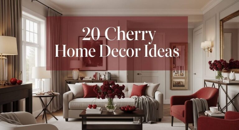 20 Cherry Home Decor Ideas to Create a Warm and Elegant Space