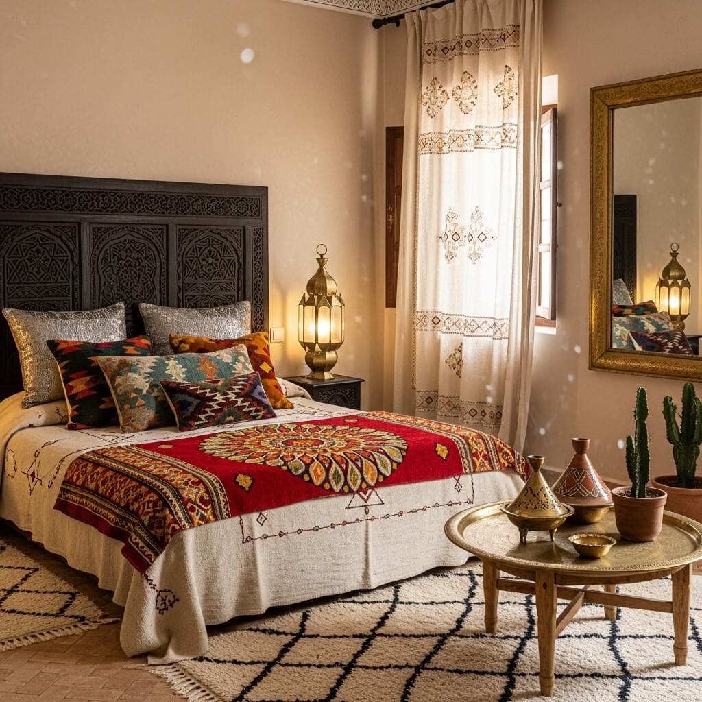 20 Moroccan Style Interior Design Bedroom Ideas for a Warm and Exotic Space