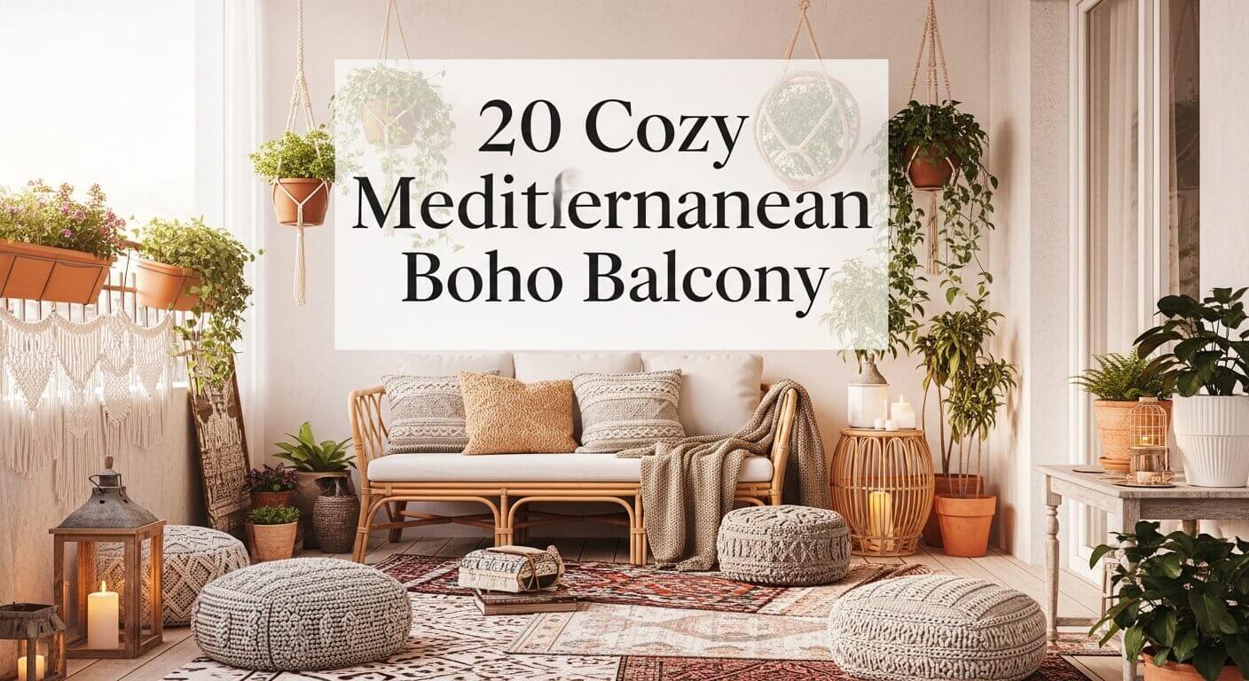 20 Cozy Mediterranean Boho Balcony Ideas for a Relaxed Outdoor Escape