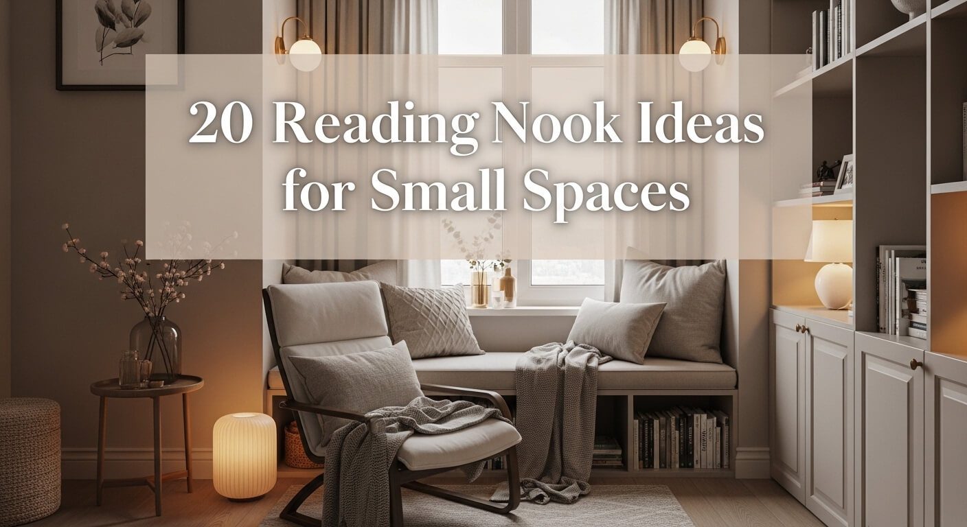 20 Cozy Reading Nook Ideas for Small Spaces That Feel Like a Dreamy Escape