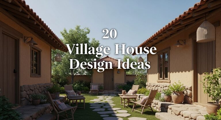 20 Beautiful Village House Design Ideas for a Simple and Charming Lifestyle