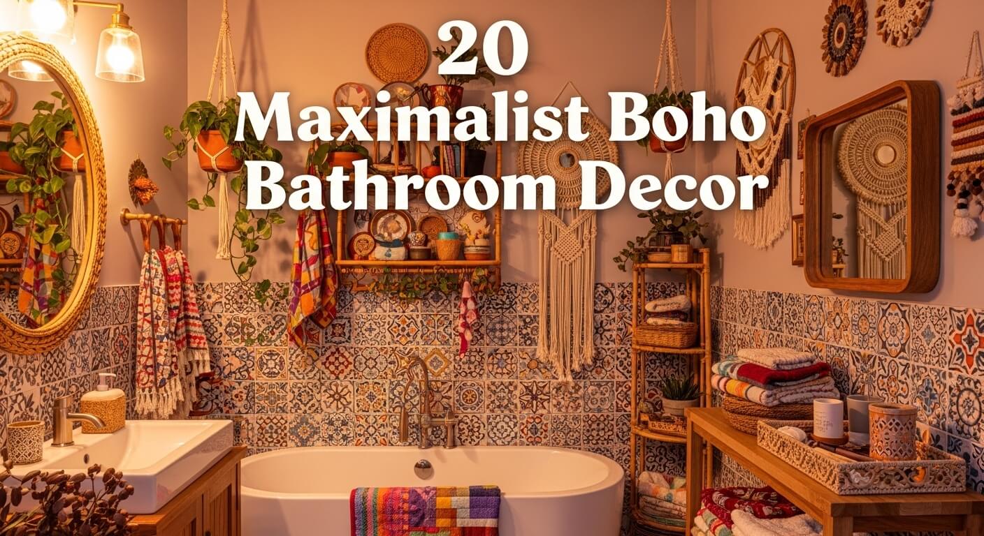 20 Maximalist Boho Bathroom Decor Ideas for a Vibrant and Stylish Space